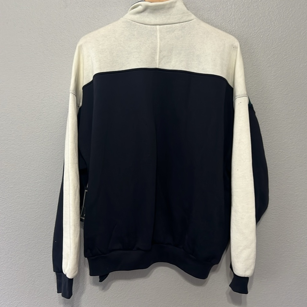 VTG David Taylor Green Black Men’s XL Zip Up Sweater with Color Block Design - Picture 4 of 5